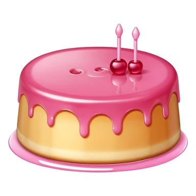 pink kawaii SPAM flan  sticker