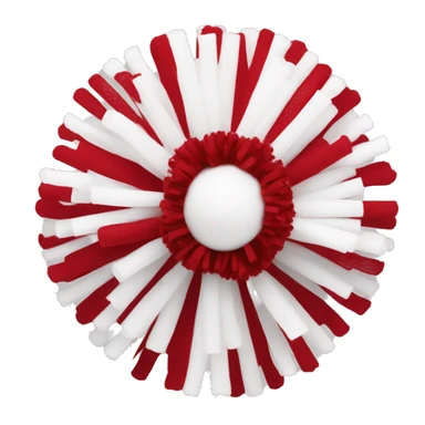 Cheer Pom Pom’s red and white sticker