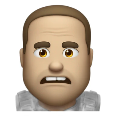 Roblock cracter with shocking face sticker