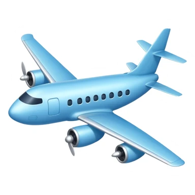 Baby blue letadlo  sticker