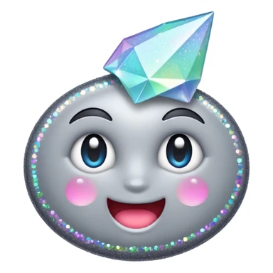 vamp glitter gray sticker