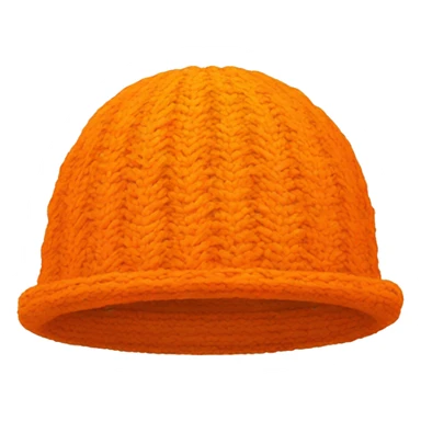 orange winter hat sticker