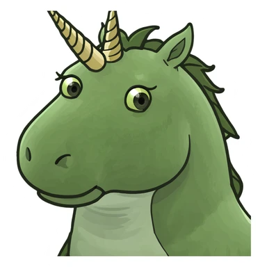 Unicorn at a princess castle sticker