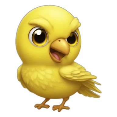 crazy canary sticker