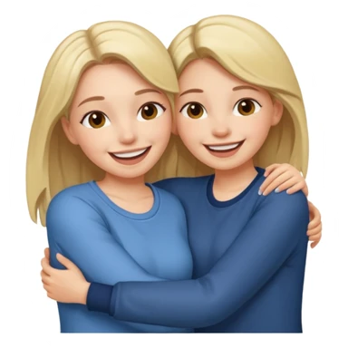 Two girls that are besties  sticker