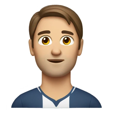 physical education teacher with brown hair sticker