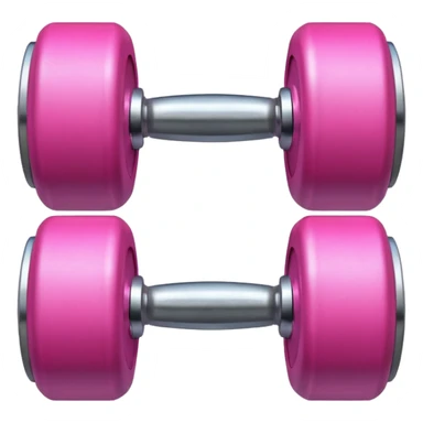 dumbell pink sticker