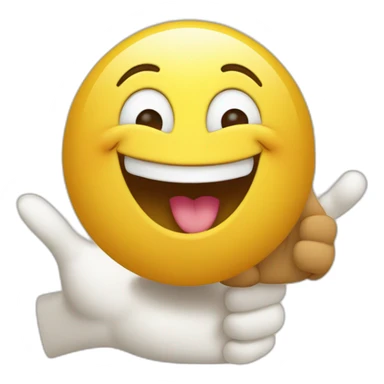 happy character show thumb or thumb approval conveys positive energy and gratitude sticker