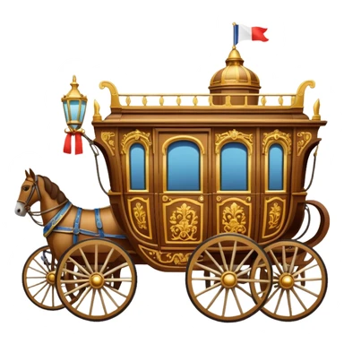 huge-horse-drawn-fancy-french-stagecoach-caravan sticker