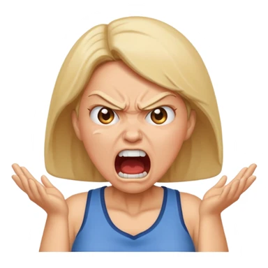 angry mom yelling sticker