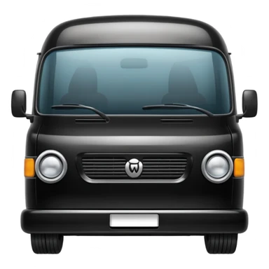 black minibus sticker