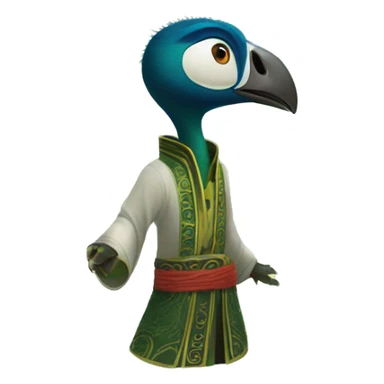 Lord Shen Peacock Kung Fu Panda  sticker