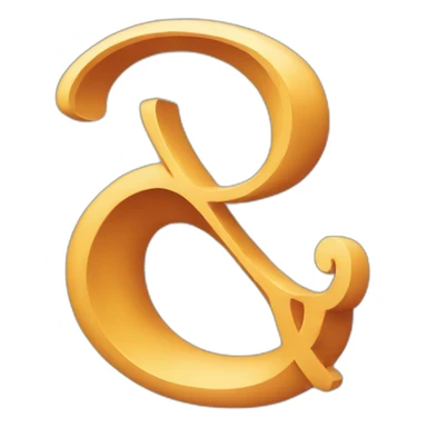 ampersand sticker