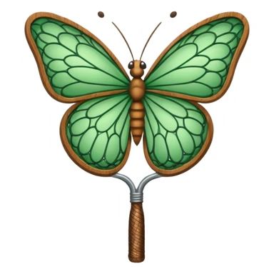 Butterfly catching net sticker