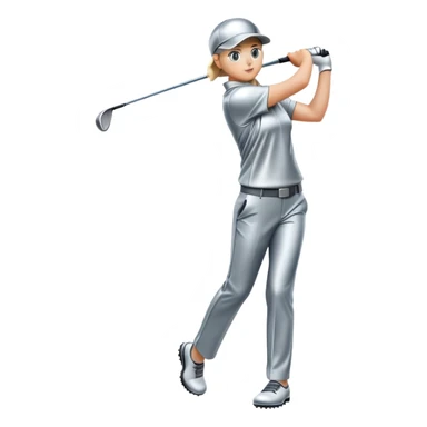 sorayama golfing sticker