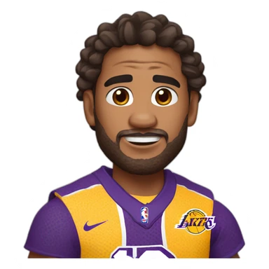 maui moana wearing lakers jerssey sticker