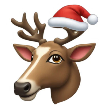 Renne de noël sticker