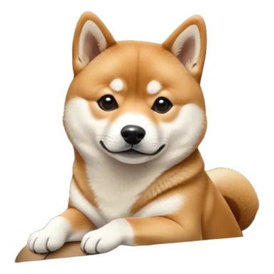 shiba inu sitting inside a BMW car sticker