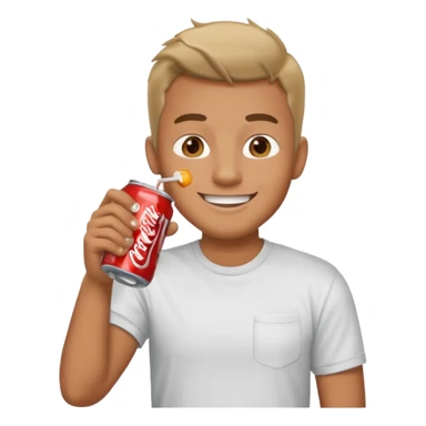 Man Drinking Soda Emoji sticker