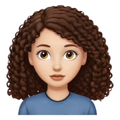 White girl with dark straight Brown with white girl with Brown curly hair  sticker