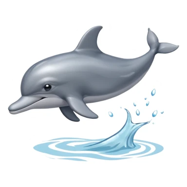 dolphin swimming in sea sticker