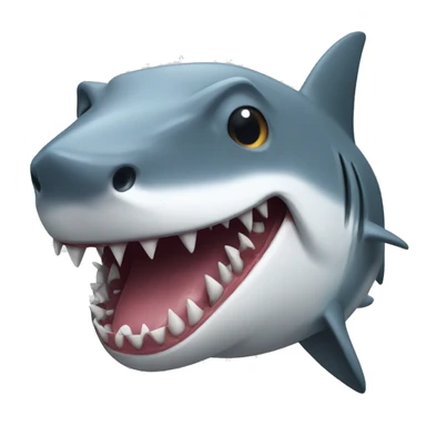shark with dog head sticker