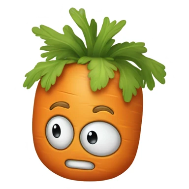 Carrot in disguise sticker