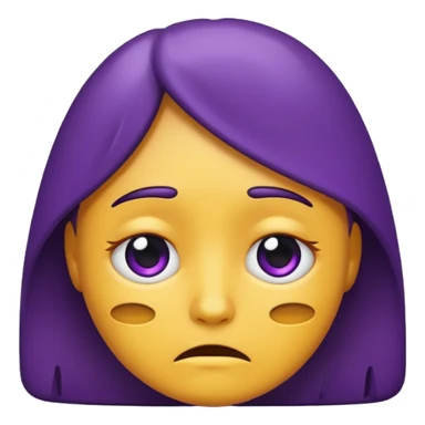 grief emoji thats dark purple
 sticker