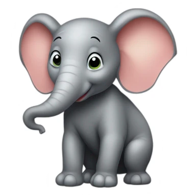 Souris sur un éléphant sticker