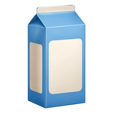 blue milk carton sticker
