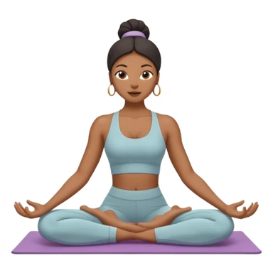 black woman doing pilates sticker