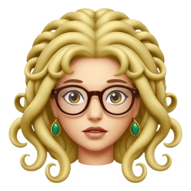 Medusa Versace with glasses  sticker