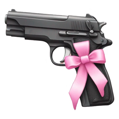 pink pistol with a pink ribbon sticker