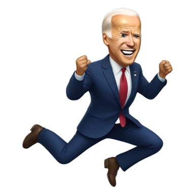 joe biden falling aslee sticker