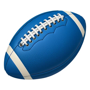 blue american football ball sticker