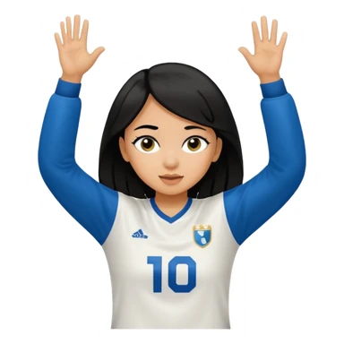 Girl with black hair doing the dab in a ceedee lambs jersey  sticker