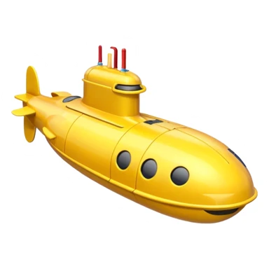 mini submarine in cartoon  sticker