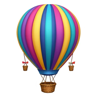 Balloon – Hot air balloon with colorful fabric sticker