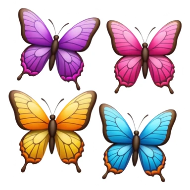 mariposas aesthetic de colores sticker