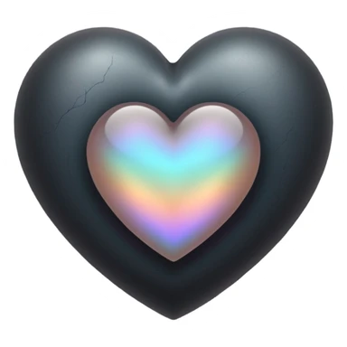 goth themed heart with a dark moonstone sticker