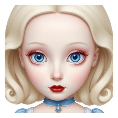 porcelain doll skin, large blue eyes with long lashes, fine details, olivia culpo as milady de winter, jinyoung shin art, refined nose, scarlet, dim light, by Maude Kaufman Eggemeyer, great digital art with details, by Scott Samuel Summers, ad image, ori and the blind, stunningly realistic sticker