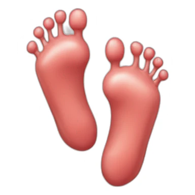 Coeur avec des pieds sticker