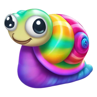 Lisa frank cute snail  sticker