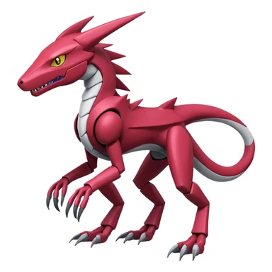 Heliolisk-Sergal-Cyclizar-Genesect-Pokémon, full body sticker