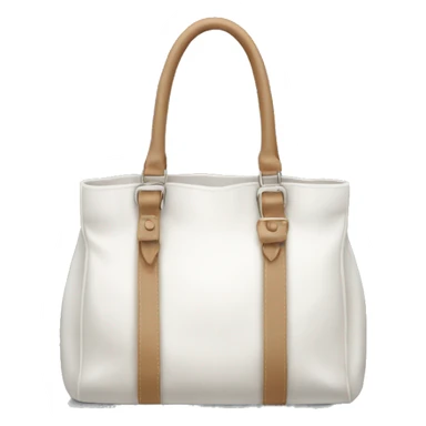 channel white bag sticker