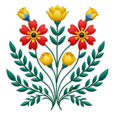 Ukrainian embroidered pattern  sticker
