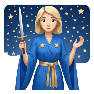 An upright Europe (a tall woman), wearing a blue, flowing robe with stars on the hem, and behind her stands Chancellor Merz, holding a knife toward her back 
you forgot chanccellor merz behind her sticker