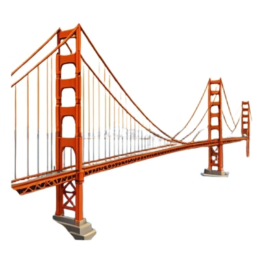 Golden Gate Bridge 🌉 in frame sticker