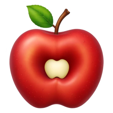 worm make a hole on a apple sticker