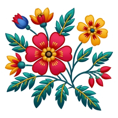 Obukhiv embroidered pattern  sticker